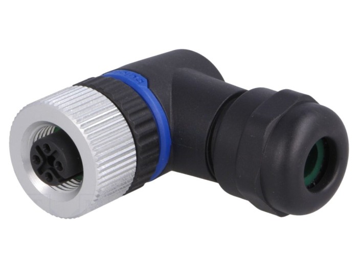 Conector M12 mamă 3 pini IP67