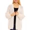 B379-221 Cardigan crosetat cu maneci largi