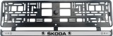 Cumpara ieftin Set 2 bucati, suport numar inmatriculare Skoda Classic, Autohelix MSA