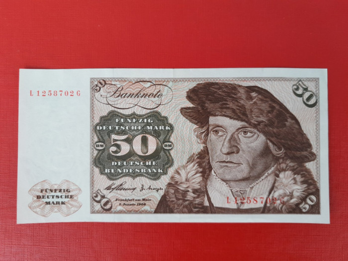 Bancnota 50 marci 1960 - GERMANY 50 DEUTSCHE MARK 1960 #21b - aUNC