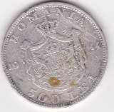 Romania 500 lei 1944, Argint