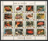 Umm al-Kaiwain 1972 Mi 1482/97 MNH - Pesti tropicali (II) (format mic 45&euro;), Nestampilat