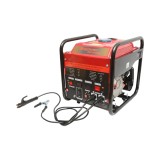Aparat de sudura 160A cu generator electric 5KW/220V, motor pe benzina 13 CP, pornire manuala Breckner Germany