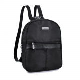 Rucsac dama, Zagatto, Nylon/Poliester, 31x25x10 cm, Negru, PVC