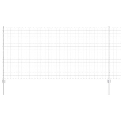 Ingradire cu stalpi Argintiu 1.2 x 10 m Otel foto