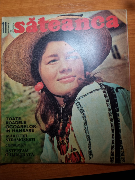 revista sateanca noiembrie 1971-art.si foto com. peris,festivalul cibinium sibiu