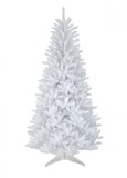 Brad Artificial Alb Premium 180cm cu Suport Cadou - Brad Craciun Artificial, Decoratiuni Craciun