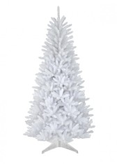 Brad de craciun artificial alb, calitate premium, 180 cm, suport cadou foto