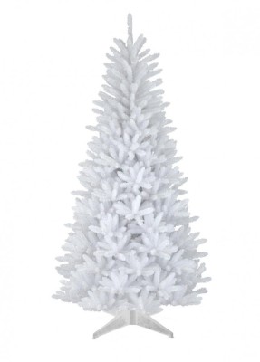 Brad artificial alb Deluxe, suport inclus, inaltime 220 cm foto