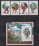 Madagascar 1990 - Jocurile Olimpice - Albertville, Serie + Colita, MNH
