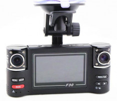 Camera Video AUTO Dubla cu Display Carway F30 foto