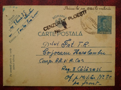 1941-C.P. circ.CENZURAT Ploiesti 1-pe front foto