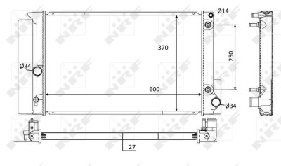 NRF 59115 Radiator, racire motor foto