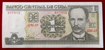 Cuba 1 peso 2016 UNC necirculata ** foto