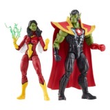 Avengers Marvel Legends Set 2 figurine articulate Skrull Queen &amp; Super-Skrull 15 cm