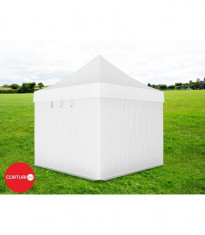 3x3 m Pavilion Pliabil Professional Aluminiu 50 mm, fara ferestre foto