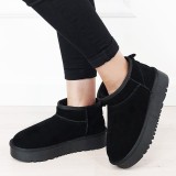 Ghete negre din piele naturala NN604 116, 36 - 41, Negru