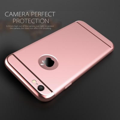 Pachet husa Apple iPhone 6+, Luxury Rose-Gold Plated, folie de sticla gratis foto