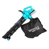 Suflanta/aspirator cu acumulator, 36V, sac colector 40L, viteza fluxului de aer 210km/ora, DeToolz Flexi Power 18V, DZ-SE208