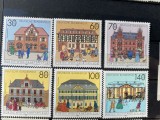 PC69 - Germania 1991 Arhitectura/ Oficii Postale, serie MNH, 6v, Nestampilat