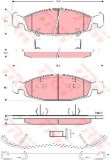 Set placute frana,frana disc JEEP GRAND CHEROKEE II (WJ, WG) (1998 - 2005) TRW GDB4120