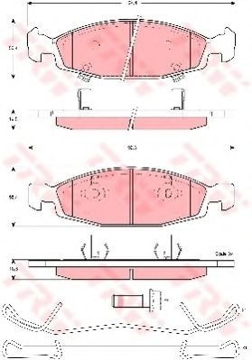 Set placute frana,frana disc JEEP GRAND CHEROKEE II (WJ, WG) (1998 - 2005) TRW GDB4120 foto