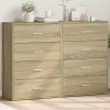 VidaXL Dulapuri, 2 buc., stejar sonoma, 60x31x84 cm, lemn prelucrat