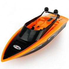 Barca cu telecomanda iUni RC Racing Boat Waterproof, Frecventa 2.4G, Portocaliu foto