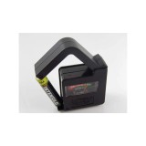 VHBW Tester de baterii cu afișaj analogic, pentru baterii AAAA, AAA, AA, AA, 9 V - 5,3 x 5,5 x 2,4 cm, negru