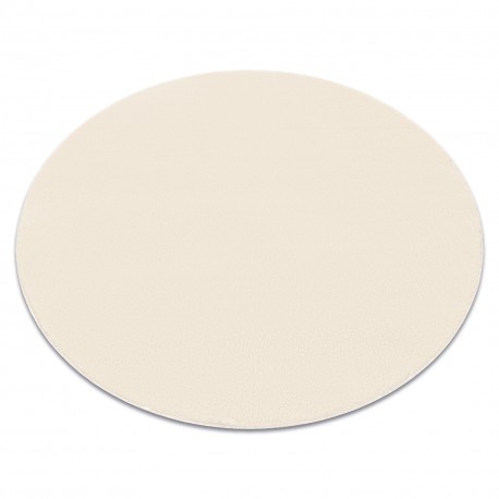 Covor de spalat modern LINDO cerc crem, anti-alunecare, shaggy, cerc 120 cm
