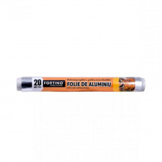 Folie de Aluminiu Fortino, 29cm x 20m, Folie Aluminiu Fortino, Folie Aluminiu 20 m, Folie de Aluminiu 20 m, Folie din Aluminiu, Folie Alimentara de Al