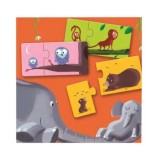 Cumpara ieftin Puzzle duo Djeco - Mama si puiul, 24 piese