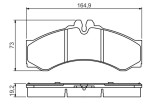 BOSCH 0 986 424 832 set placute frana,frana disc