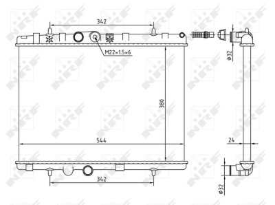 NRF 58226A Economy Class Radiator, racire motor foto