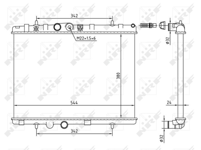 NRF 58226A Economy Class Radiator, racire motor