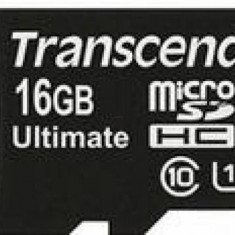 Card de memorie Transcend microSDHC, 16GB, UHS-I, 600x
