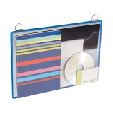 Cumpara ieftin Display Tarifold A4 orizontal cu buzunar PVC 5 bucati/set albastre