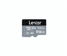 Card de memorie Lexar 1066X 512GB MicroSDXC Clasa 10 UHS-I U4 + Adaptor SD foto