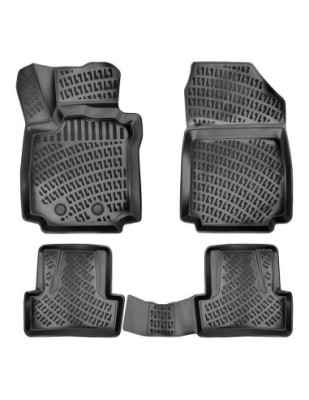 Set covorase auto din cauciuc tip tavita Renault Clio 3 2005-2012 foto