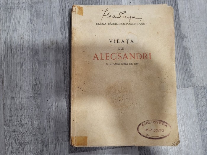 Vieata lui Alecsandri de Elena Radulescu-Pogoneanu
