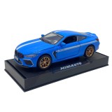Macheta metal BMW M8 replica 1:32 albastru cu sunete si lumini deschide usi, capota si portbagaj