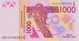 Bancnota Statele Africii de Vest 1.000 Franci 2003 - P315Ca UNC ( Burkina Faso )