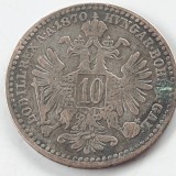 Moneda Argint Austria 10 Kreuzer 1870 Franz Joseph
