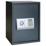 Seif electronic digital cu raft Gri &icirc;nchis 35x31x50 cm Oțel