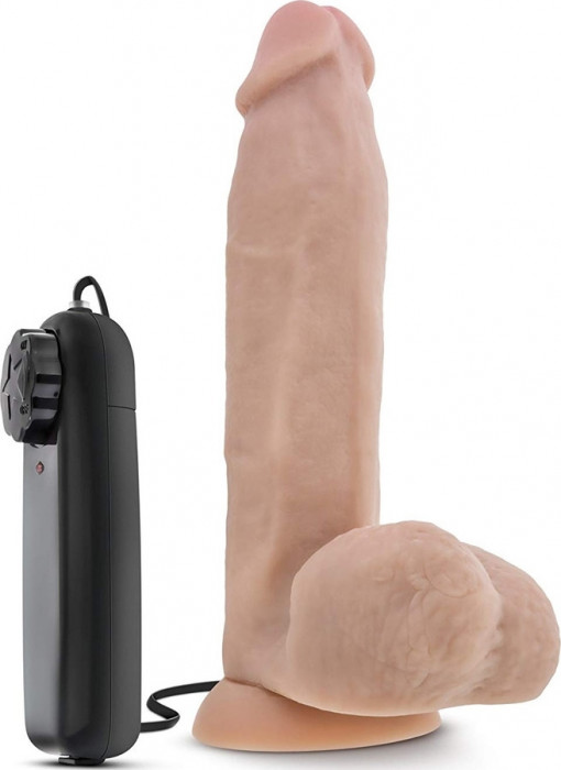 Vibrator X5 Plus Vanilla, Multispeed, TPE, Natural, 21 cm