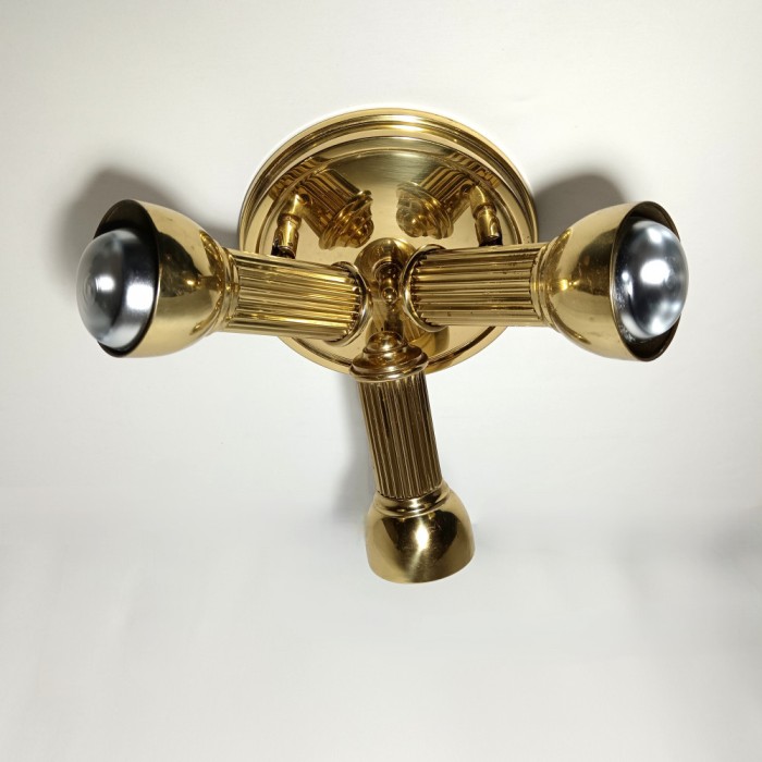 Plafoniera Art Deco, Schroder-Germania, alama lustruită, vintage