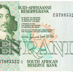 Africa de Sud 10 Rand 1982-85 P-120c Seria 07883320 Rara