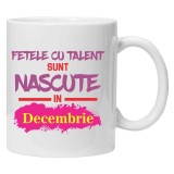 Cana alba personalizata &quot;fetele cu talent&quot;, INOVATIX&reg;️. 330ml