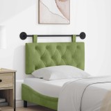 vidaXL Cap de pat suspendat Verde deschis 90 x 55 x 7 cm Catifea 42032027