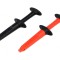 Clips de măsurare crocodil 10A 4mm 1000VAC negru roșu FLUKE AC220